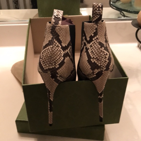 Authentic animal print designer booties. - Picture 3 of 7